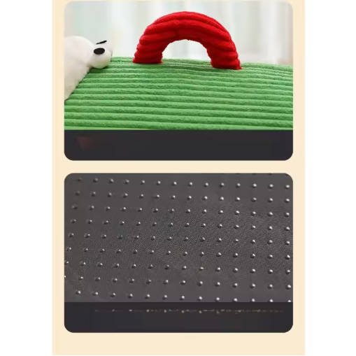 Autumn and Winter Warm Cat Nest Green Portable Pet Bed Universal for All Seasons Dog House Luxury Cat Sleeping Nest Pet Supplies - Image 2