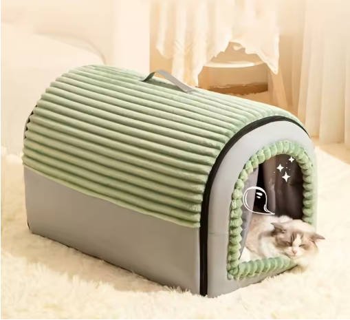 KEMORELA Thickened All-Season Enclosed Pet Bed Portable Dog House Cat Tent with Washable Bedding for Small Medium Large Dogs - Image 6
