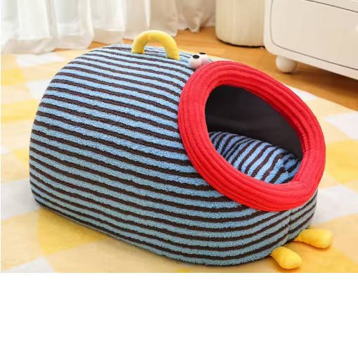 Autumn and Winter Warm Cat Nest Green Portable Pet Bed Universal for All Seasons Dog House Luxury Cat Sleeping Nest Pet Supplies - Image 5